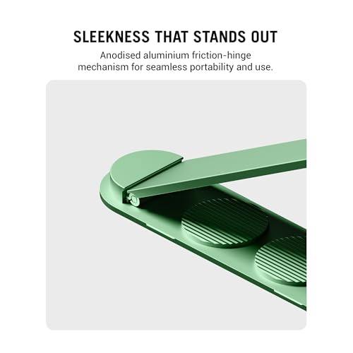 Image of DailyObjects Stack Phone Kickstand /Phone Stand /Mobile Holder, Vertical and Horizontal Stand, Adjustable Angle, Compatible with iPhone - Mint Green