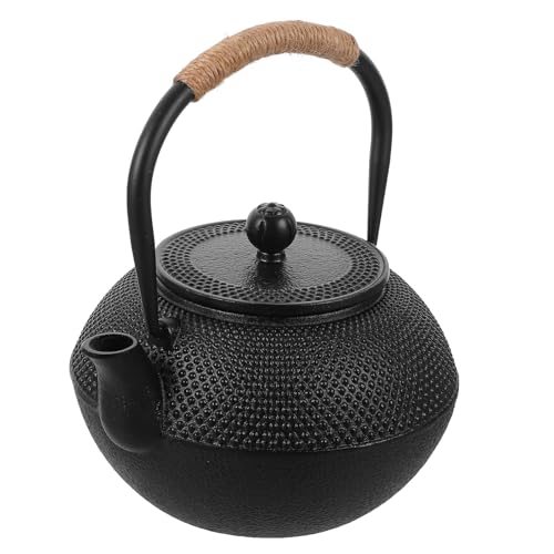 YOSADIER 製鋳鉄急須 大容量 ステンレス製茶こし付き コンロ対応 素材使用 茶会や集まりにな伝統和風ティーポット