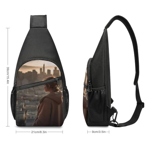 Mochila tipo sling banda cruzada para senderismo casual miniatura 2