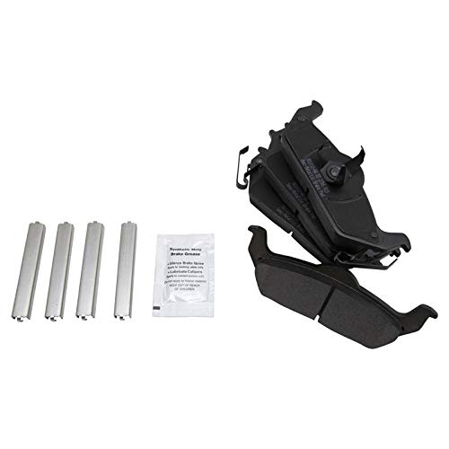 Image of TRQ Rear Brake Pad and Rotor Set Semi Metallic Rotors Compatible with 2004 Ford F-150