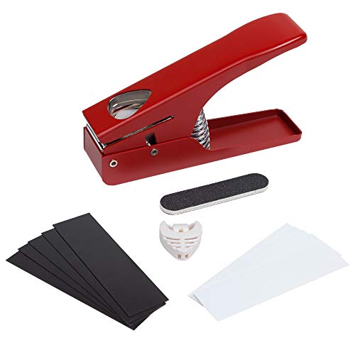 Ezi - Taglia Plettri per Chitarra - Kit per la creazione di plettri per chitarra elettrica, acustica, basso Fender e...