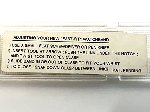 Timex 16-20Mm Stainless Silver Expansion Fast Fit Strap Watch Band 6.8 Inches Long #TOP2