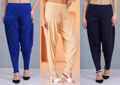 Image of Buy That Trendz Patiala Salwar for Women Relaxed Fit Viscose Patiyala Salwar Harem Bottom Pants