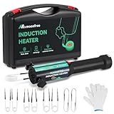 Mxmoonfree 1500W Induction Heater Bolt Removal Tool, 8 Coils & Rugged Case for Nuts, Bolts & Bearings, Blue, 2 Warranty, 110V
