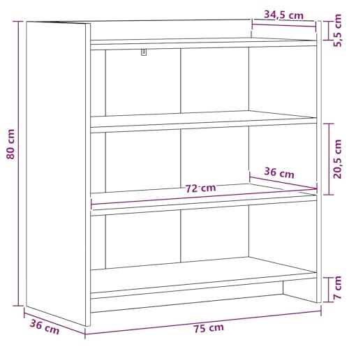 Cómoda con cajones de roble Artisan robusta y duradera de 80 cm 3
