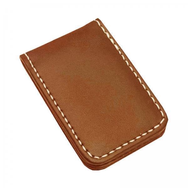 6xMagnetic Money Clip Dollar Clamp Card Holder Wallet Brown_60x41x8mm