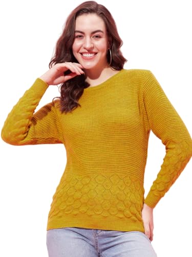 Image of Modeve Women Round Neck Casual Sweater for Winter||Winterwear||