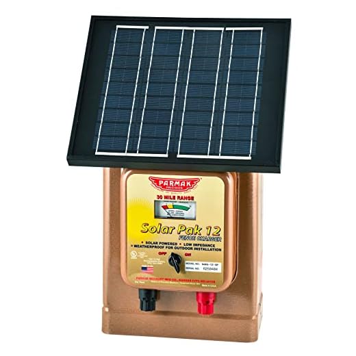 Parmak Magnum Solar-Pak 12 Low Impedance 12 Volt Battery Operated 30 Mile Range Electric Fence Charger MAG12-SP