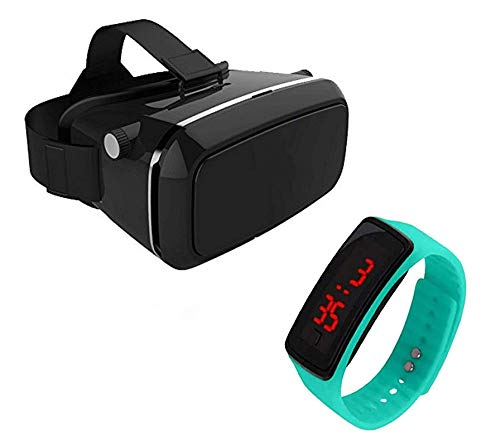 TechKing Combo Pack of 2 Items - Big Screen Led kids Watch, ConShine.3D.Headset (1 Year Warranty)-image-1
