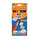 BIC Kids ECOlutions Evolution Buntstifte Set (für Kinder ab 5 Jahren, Farbstifte ohne Holz, mit bruchsicherer Mine - sicher Schreiben, 12 Stifte im Kartonetui)