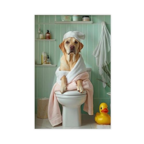 Poster Labrador Retriever 5 sur toile 61x91 cm pour déco chambre