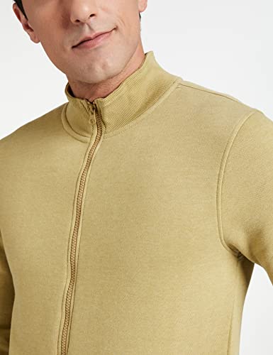 Image of Amazon Brand - Symbol Men Cotton Blend High Neck Fleece Sweatshirt