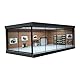 1/64 Diorama Auto Garage Modell, mit LED-Beleuchtung Stadt Auto Showroom Modell Auto Parkplatz Lagerung Modell, für 1/64 Skala Diecast Modell Auto, Szene Display Modell Sammlung Geschenk (Red Brick)