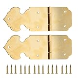 Charnière décorative : pratique et facile à utiliser grâce à l'association de la charnière et des vis assorties, petites charnières décoratives