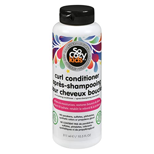 Image of SO COZY Curl Conditioner | For Kids Hair | Softens, Restores Bounce and Shine | No Parabens, Sulfates, Synthetic Colors or Dyes, Sweet-Creme, 10.5 Fl Oz (Pack of 12)
