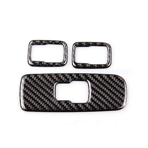 Autocollants décoratifs carbone Volvo V60 S60 lève-vitre intérieur