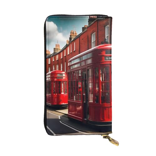 Portefeuille cuir rouge femme long avec porte-cartes intégré