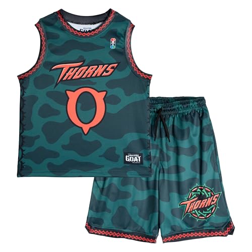 GOAT THE MOVIE Little Boys Sleeveless Pullover Graphic Jersey and Short Pants Outfit Will Camo Green 5