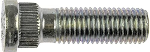 Dorman (610-275.1) 'M12-1.50' and 41.5mm Long Serrated Wheel Stud - Dorman Wheel Stud 610-275.1 - WHEEL STUD - M12-1.50 Serrated Wheel Stud - 14.30mm Knurl, 41.5mm Length - Wheel Bolt - Wheel Stud - These wheel lug studs are made of carbon steel and tested to demanding automotive industry standards to ensure strength, longevity and safety. - Chrysler 1995-71, Daihatsu 1992-88, Hyundai 2005-94, Mitsubishi 1999-83