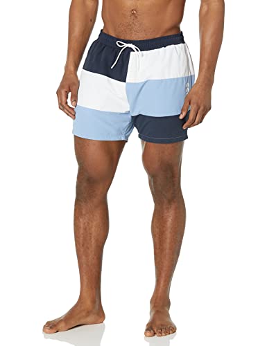 BOSS Men's Standard Court Color Block Swim Trunks