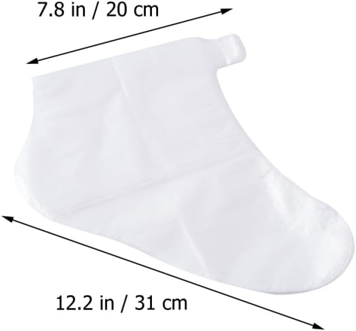 4sets Moisturizing Foot Covers for Spa and Home Use Transparent Socks for -Cracking Foot Care for Salon Treatments