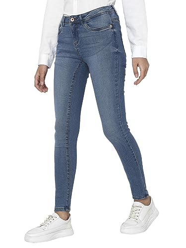 Image of VERO Moda Women High Rise Skinny Fit Light Fade Stretchable Jeans
