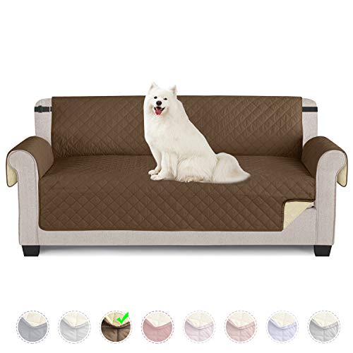 TAOCOCO Funda de sofá Impermeable Funda de cojín de protección para Mascotas Funda de sofá antisuciedad (Marrón/ 3 Plazas 165 * 190cm)