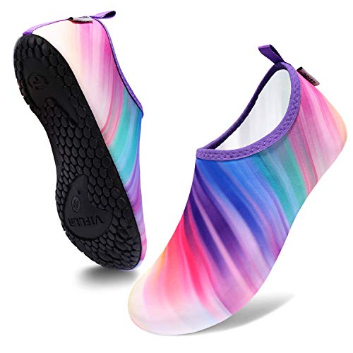 Image of VIFUUR Water Sports Shoes Barefoot Quick-Dry Aqua Yoga Socks Slip-on for Men Women