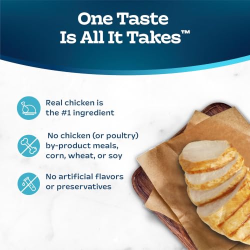 Image of Blue Buffalo Tastefuls Natural Kitten Pate Wet Cat Food Multi-Pack, Chicken Entree 3-oz Cans (Pack of 6)