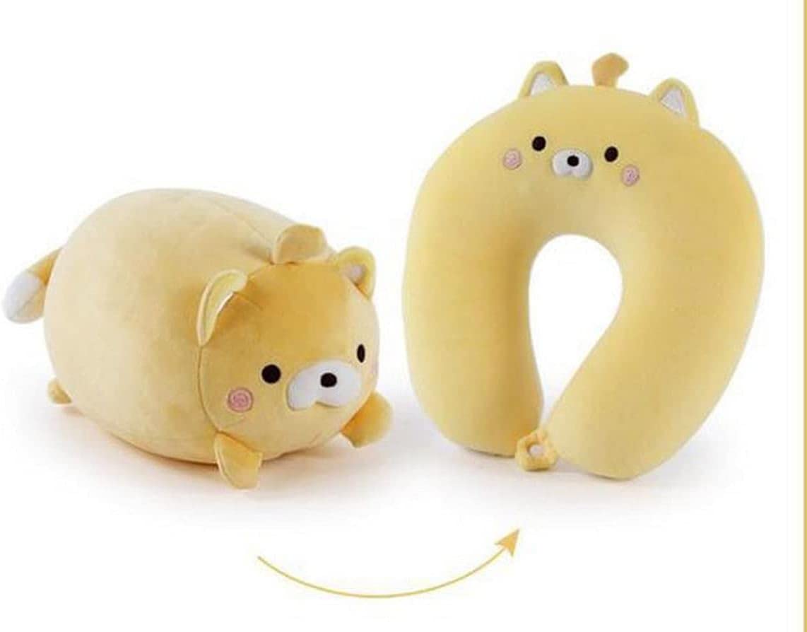 Cuscino Da Viaggio Per Bambini 2 In 1 - Cuscino Collo A U Convertibile, Morbido E Portatile - Foto 2