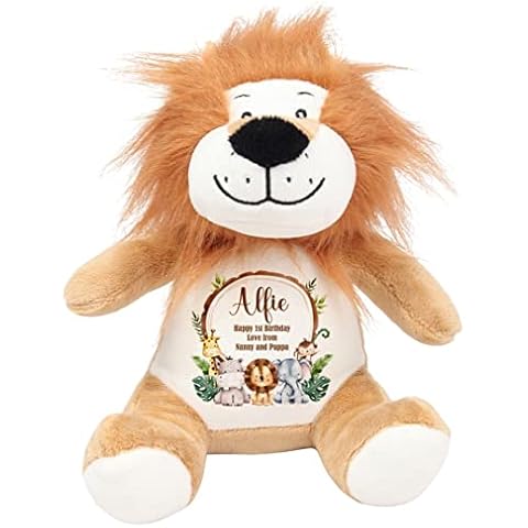 Hoolaroo Personalised Soft Toy Jungle Bear Cover