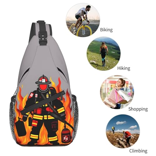 Mochila urbana con diseño de bombero de 16 litros miniatura 6