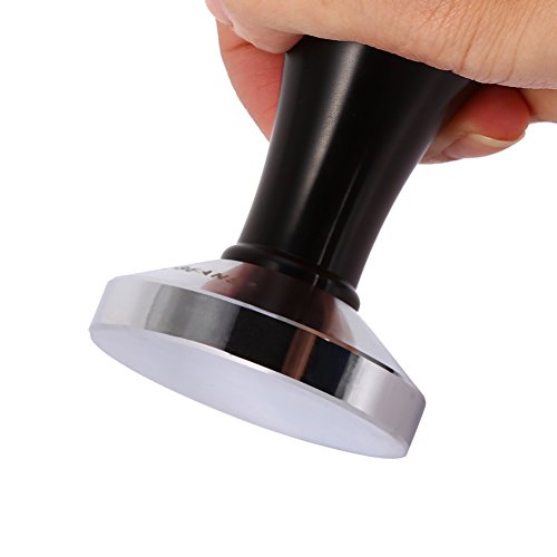 Prensadores de café Sabotaje base plana inoxidable en Acero Diámetro Negro Diámetro 57.5mm - Imagen 5