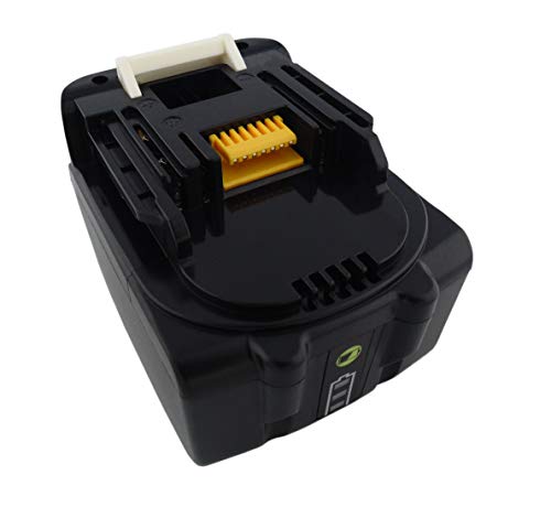 Batería para herramientas 14,4 V ion de litio 5 Ah, 5000 mAh, para Makita BL1430, BL1430B, BL1415, BL1440, BL1450, 195444-8, 196388-5, con luces LED