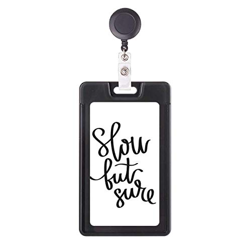 Funda retráctil para tarjeta de identificación Slow But Sure para el día a día corporativo