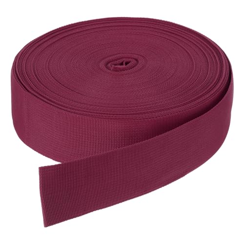 Sangle en nylon pour réparer un sac à dos et sangle plate de cerclage bordeaux 50mm