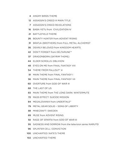 The Greatest Video Game Music | Piano Solo Songbook | 28 Iconic Themes from Skyrim, Final Fantasy, Minecraft and More | Sheet Music for Gamers and Pianists - Image 3