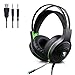 Produktbild Headset mit Mikrofon - Gaming-Kopfhörer für PS4, Xbox One (Adapter erforderlich), Nintendo Switch (Audio) PC-Gaming-Headset mit kristallklarem Sound, LED-Leuchten und Noise-Cancelling-Mikrofon (grün)