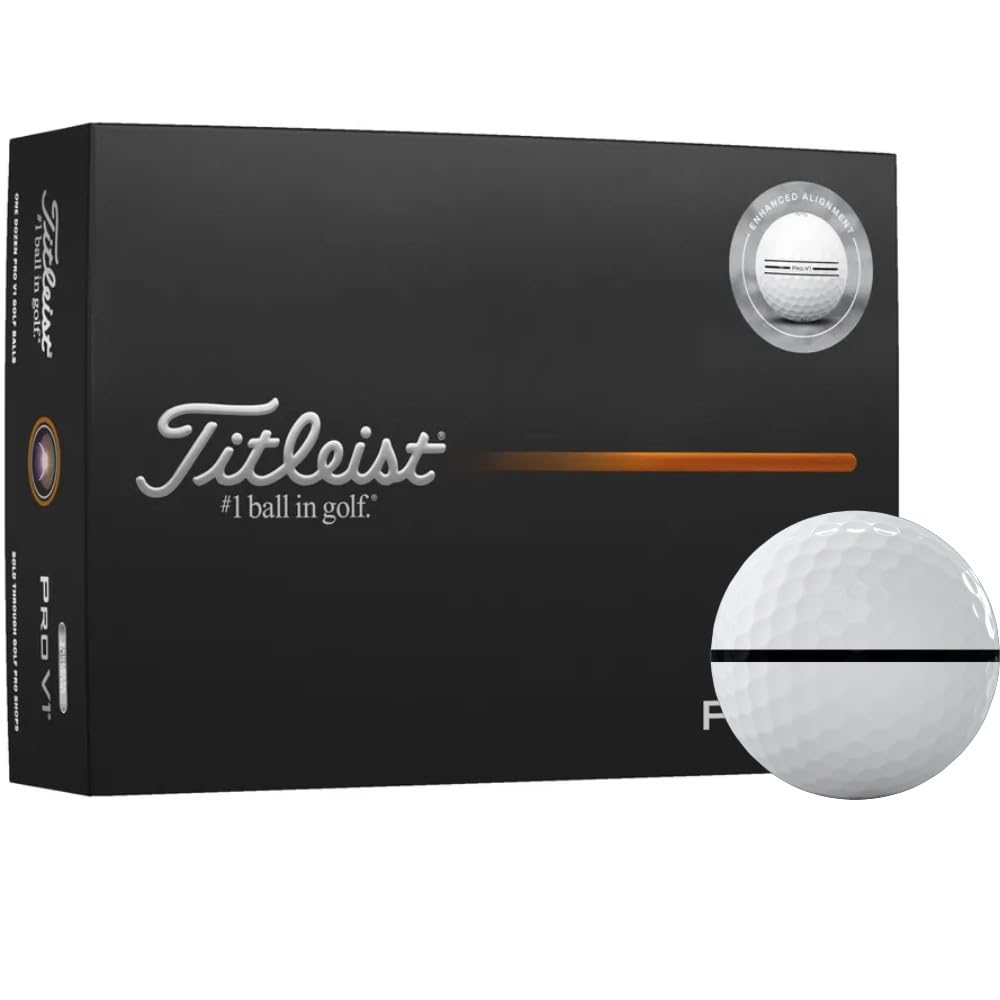 Titleist Pro V1 Enhanced Alignment AlignXL Golf Balls - 2025 Model
