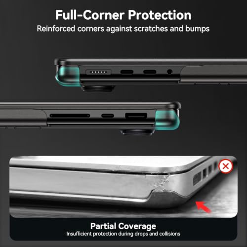 Image of EooCoo [Ultra Thin Armor] Case Compatible with MacBook Pro 14 inch 2024-2021 M3 M2 M1 A2918 A2992 A2779 A2442, [100% Match Space Black] [Anti-Fingerprint] Hard Shell&Keyboard Skin, Space Black Clear | Device-Like Feel, Matte Finish, Scratch-Resistant Surface, Slim Lightweight Protection, Work & Travel Ready