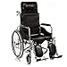 WEWE.V Fauteuils roulants Siège de Toilette entièrement inclinable Table Pliable Fauteuil Roulant léger pour Personnes âgées Accueil