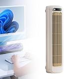 Epicooler Aire Acondicionado — Cooling Ace: Aire acondicionado portátil, ventilador de refrigeración mejorado con 3 velocidades y pantalla táctil LED (Beige)
