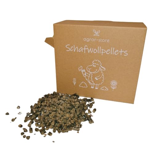 agrar-store Schafwollpellets Bio Langzeitdünger Schafwolle...