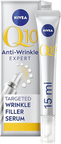 NIVEA Q10 - Suero antiarrugas Power Expert antiarrugas (15 ml), suero facial con coenzima pura Q10 y péptidos Bioxifill que reduce las líneas finas y arrugas en 5 minutos (el embalaje puede variar)