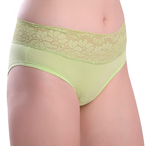 Image of Women's Bikini Lace Cotton Panties /Brief (Pack of 3)