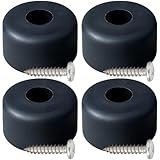 Gluposti 4 Subwoofer Cabinet Feet Kit, DIY Audio Enclosure Feet for Speakers & Guitar Amplifier, Rubber Bumper Pads for Trailer Ramp Door, Air Compressor, Pressure Washer, Generator 1.5' W x 0.75' H