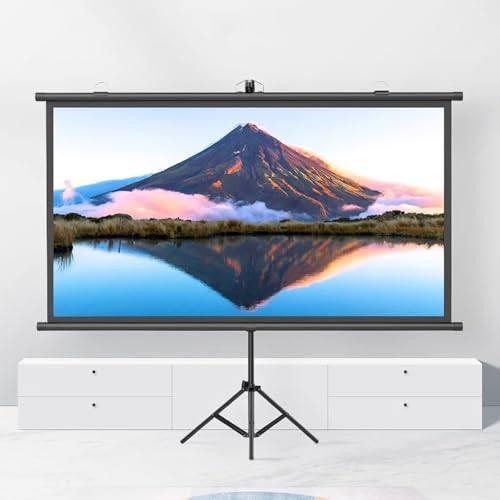 Pantalla de proyección portátil con trípode 4:3 72" miniatura 1