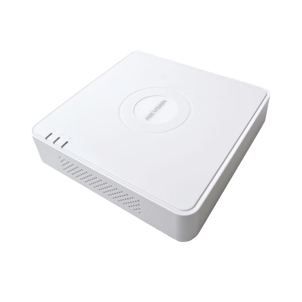 Hikvision - Gama Value - Grabador NVR para cámara IP - 4 CH vídeo PoE 36 W | Resolución máxima 4 Mpx - Ancho de Banda 40 Mbps - 1 HDD | Detección de Movimiento 2.0