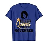 Photo Gallery le regine nere nascono nel novembre compleanno afro nero donna maglietta Photo Gallery le regine nere nascono nel novembre compleanno afro nero donna maglietta