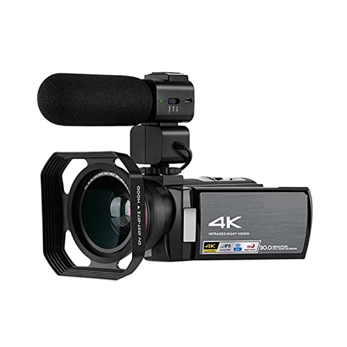 Autoscatto: 2s / 5s / 10s Videocamera, Videocamera 4K Videocamera for visione notturna IR Videocamere Vlog digitali Full HD Professionale(5tons 2.5tons)